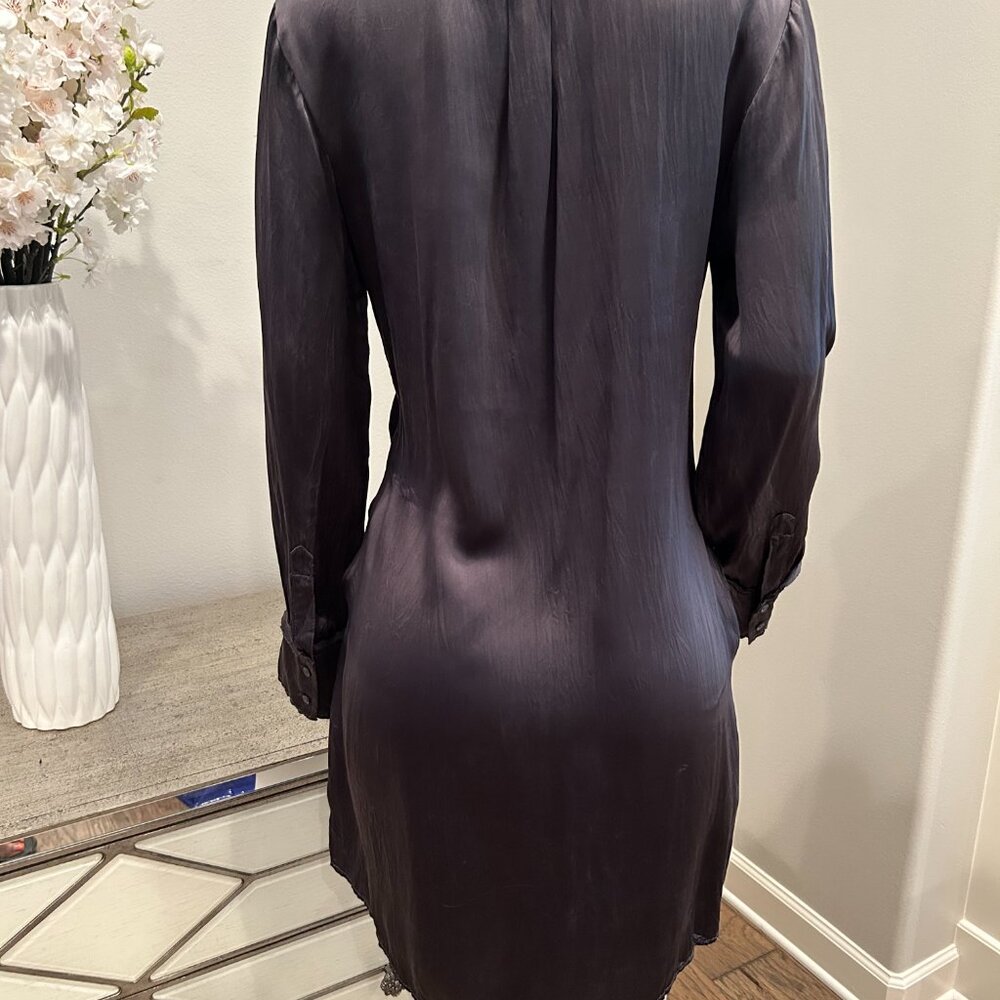 Banana Republic Silk Crinkled Shirt Dress - Picture 6 of 6